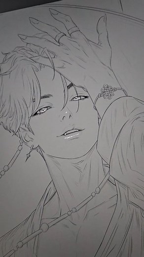 4.8K views · 54K reactions | Drawing Jinu one last time, a bit closer, to add more detail. Trust the process and wait until you see it fully painted and rendered  Thank you, @redsamuri25, for commissioning me to draw this saja boy 勺 #sajaboys #jinu #kpopdemonhunters #youridol #kpop | Alexael Artworks | Facebook