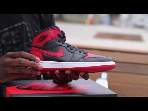 Air Jordan 1 Hi Black/Red Unboxing