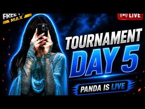 TOURNAMENT DAY 5 😎 PANDA GAMING YT FREE FIRE MAX #freefire live