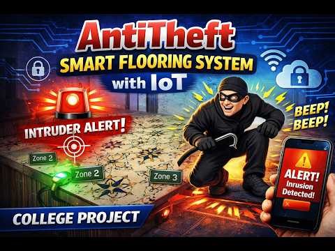 Antitheft Flooring system.#iot #security #logic #finalyearstudents #electricalengineering.