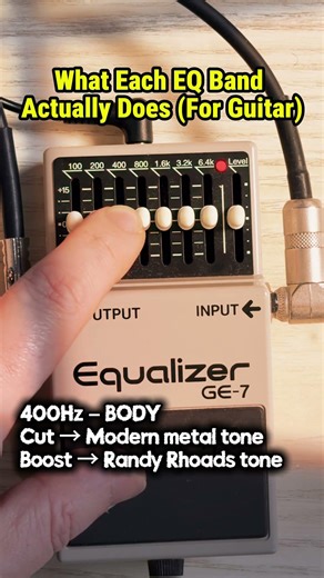 BOSS GE-7: What Each EQ Band Actually Does