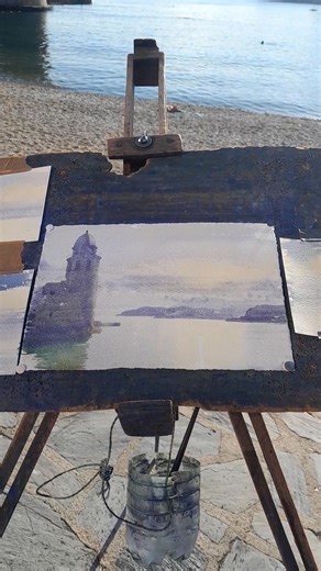 Painting in Collioure with www.vineyardpaintingexperience.com Nick Poullis | Nick Poullis