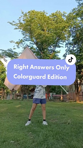 Impromptu right answers only colorguard edition. 💜🩵 Try this! #stingersForLife #colorguardlife #fypシ #marchingband #marchingbandlife #marchingbandphilippines #stingerscolorguard #colorguardthings