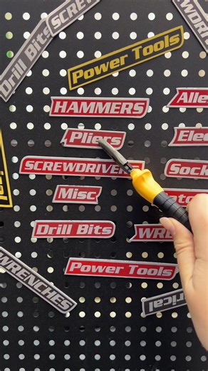 Organize Your Toolbox with Magnetic Labels