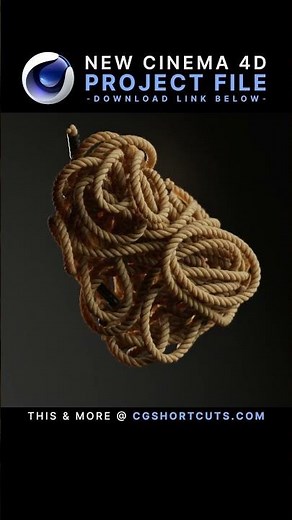Dynamic Rope in Cinema 4D⭐C4D + Redshift Project File