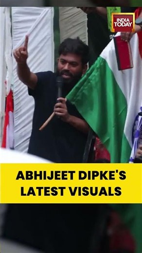 CJP Chief Abhijeet Dipke's Latest Visuals At Jantar Mantar Amid Delhi Protest #shorts