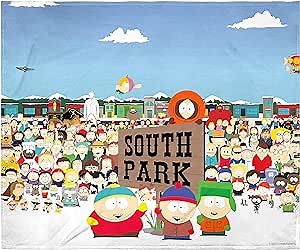 INTIMO South Park TV Show Stan Kyle Cartman Kenny McCormick Full Cast Throw Blanket