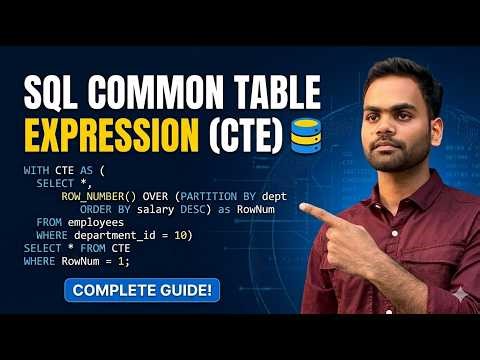 How to Use CTEs in SQL to Simplify Complex Queries | Step-by-Step with Examples