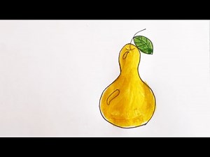 How to Draw a Pear Easily | Step by Step for Beginners
