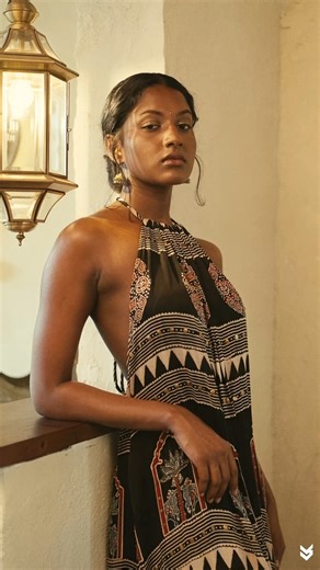 Ajrakh is a centuries-old craft from Kutch & Sindh, shaped by time and tradition. Distinguished by deep indigo and madder tones, the geometric motifs are built through a 16-step ritual of printing, dyeing, and drying and repeating. The tiny misalignments where the blocks meet, the subtle shifts in tone, these are not imperfections, but the trace of the artisan’s hand. The more you wear it, the more it becomes yours -a modern heirloom, made with love. Limited Edition- Available only at the Boutiq