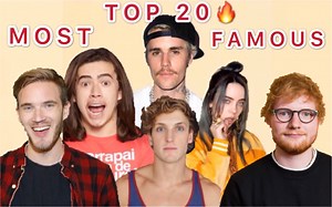 油管最高人气的博主是谁？盘点20位最高人气博主兼明星