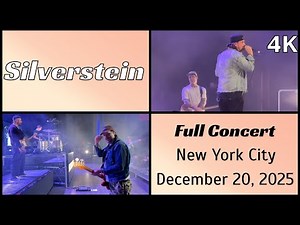 251220 Silverstein - Full concert (23 songs) live @ Brooklyn Paramount, NYC 4K Fancam