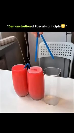 @world24into7 on Instagram: "Pascal's Principle, also known as the Principle of Transmission of Fluid Pressure, states that when a change in pressure is applied to an enclosed fluid, the pressure is transmitted equally and undiminished in all directions throughout the fluid. This principle is fundamental in understanding how hydraulic systems work, such as hydraulic lifts and brakes. Disclaimer: I do not own the original video c footage used in this content. All rights belong to their respective