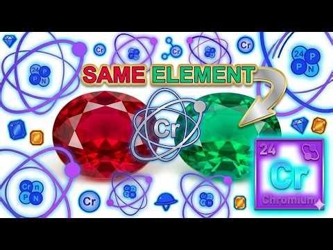 Chromium: The Element That Makes Rubies Red AND Emeralds Green