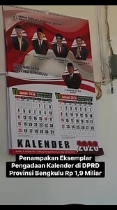 22.500 Kalender Dicetak, Jatah Anggota DPRD Bengkulu 500 Eksemplar per Orang Bengkulutoday.com – Pengadaan kalender dinding di lingkungan Sekretariat DPRD Provinsi Bengkulu pada APBD Perubahan Tahun Anggaran 2025 tercatat menelan anggaran sebesar Rp1.912.500.000. Dari nilai tersebut, total kalender yang dicetak mencapai 22.500 eksemplar, dengan alokasi untuk 45 anggota DPRD masing-masing memperoleh 500 eksemplar per orang. Pejabat Pelaksana Teknis Kegiatan (PPTK) pengadaan kalender dinding membe
