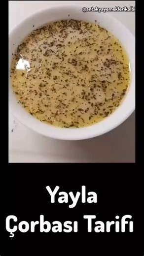 yayla çorbası tarifi
