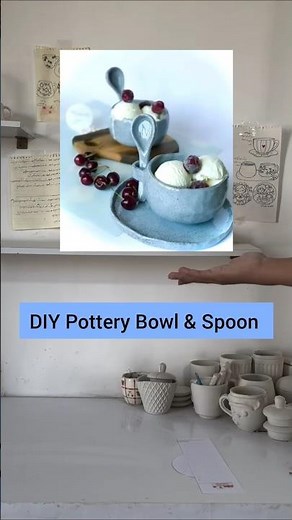 Handmade Clay Bowl & Spoon – So Simple