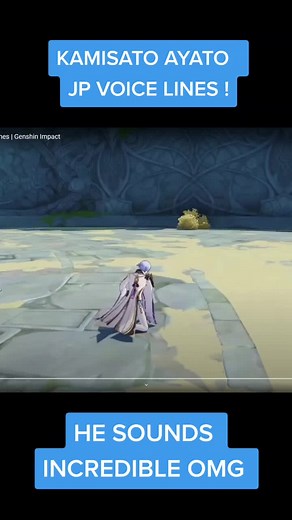 Kamisato Ayato JP Voice Lines Compilation