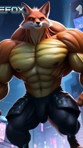 The muscular fox turned into such