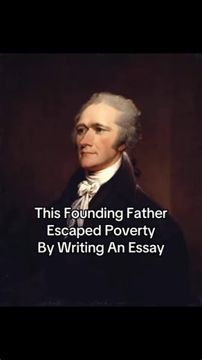 Weathering History on Instagram: "Alexander Hamilton was born poor, orphaned, and stuck working as a clerk in the Caribbean, but his writing became his escape. As a teenager, he published a powerful essay describing a devastating hurricane, which was so eloquent and philosophical that readers assumed it was written by an educated adult. When local elites discovered the author was an impoverished teenager, they were so impressed they raised money to send him to New York for schooling. That single