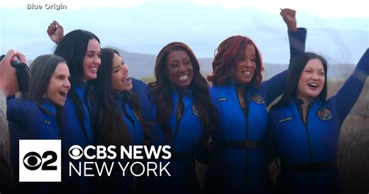 All-female crew launches into space on historic flight