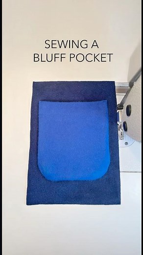 ✨ Sewing an invisibly stitched patch or bluff pocket with hand sewn hem