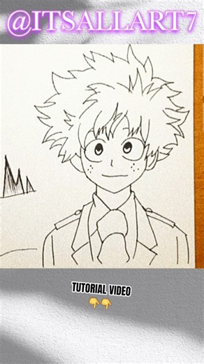 how to draw midoriya #drawing #animedrawing #stepbystepdrawing