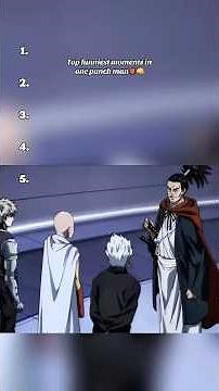 Top Funniest moments in One Punch Man 👹👊