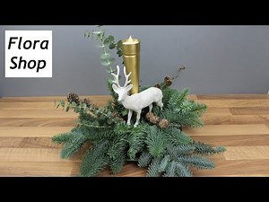 Make your own Advent wreath with a candle or LED light ❁ Decorating ideas with Flora-Shop