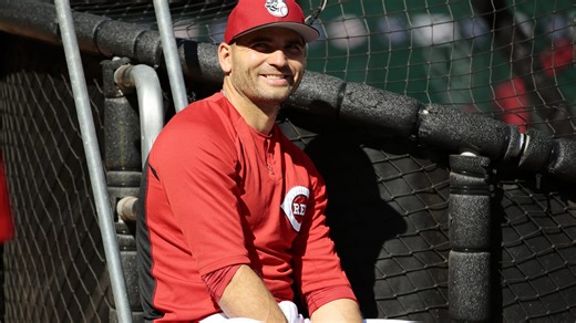 Joey Votto gifts Reds clock that stands outside GABP entrance