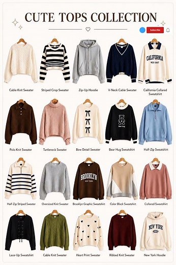 20 Cute Tops Collection Ideas 💖 | Trendy Sweaters, Hoodies✨ | Ammu Fashion Finds | #shorts #ytshorts