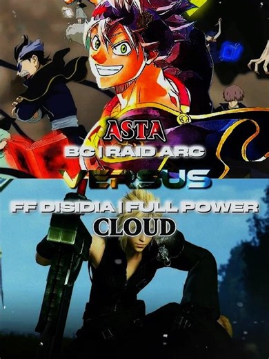 (Requested by ‪@Argosax_Edits‬) Asta #vs Dissidia Cloud #blackclover #finalfantasy #asta #cloud