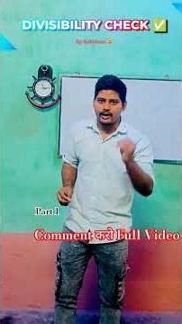 Divide RULE Part 1 #teaching #viral #maths #study