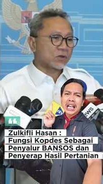 Zulkifli Hasan: The Role of the Red and White Village Cooperative in Distributing Social Aid and ...