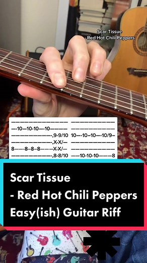 Scar Tissue Intro Guitar Riff - Red Hot Chili Peppers #redhotchilipeppers #rhcp #scartissue #guitarriff #guitartutorial