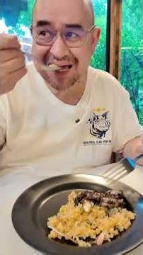 อาหารพนักงานประจำวัน ข้าวผัดมันกุ้งปูม้า หมึกน้ำดำ ไก่บ้านต้มขมิ่น