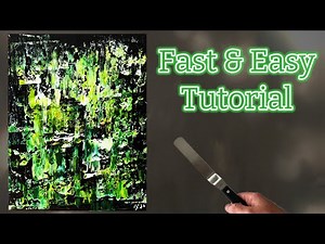 Abstract Painting in Minutes | Fast & Easy Art for Beginners