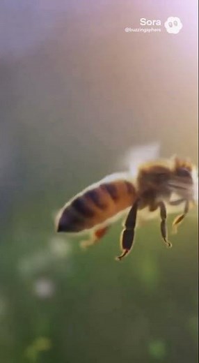 How Bees See the World 🐝💜 | UV Vision Explained #Shorts
