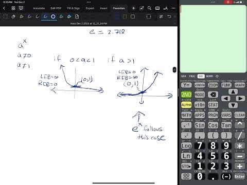 Sketching Exponential Functions (a^x where a is larger than 1)