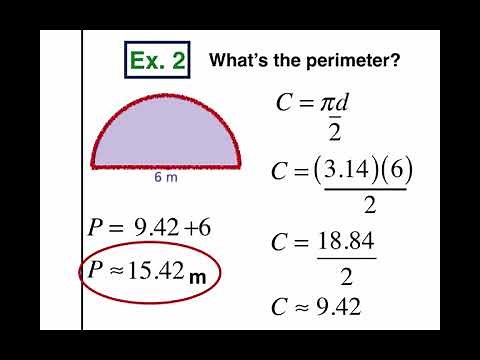 (C) Circumference of Semi Circles