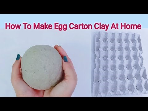 How To Make Egg Carton Clay At Home /DIY Paper Mache Using An Egg Tray Full Tutorial - Shamina's DIY