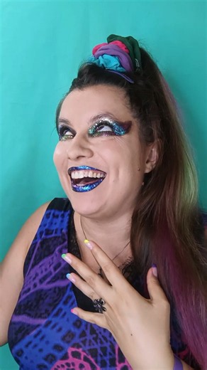 Sea witch makeup! 🌊
