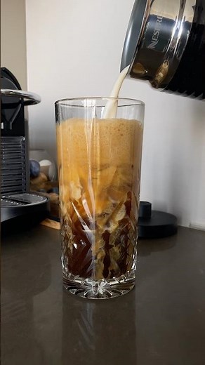 Homemade brown sugar oat milk shaken espresso 😍 better than Starbucks! #coffee