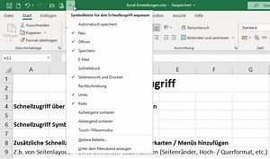 🛠️ Excel individuell einrichten – Menüband & Schnellzugriff