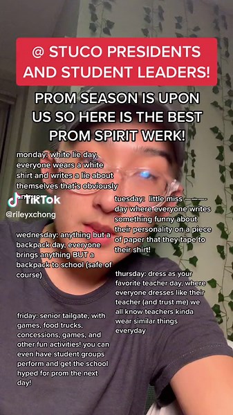 Best Prom Spirit Week Ideas for Student Council Events