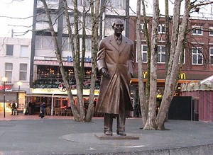 Frits Philips Statue in Eindhoven, Netherlands