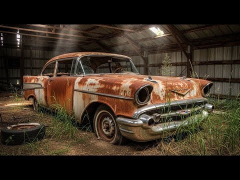 Abandoned 1957 Chevy Bel Air Barn Find | Will it start after 40 years? | RESTORED