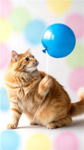 Balloon Poping Cat