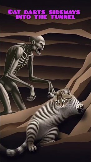 the Cat trapped in the dungeon / #ai