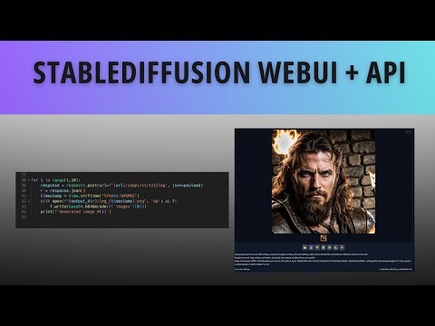 Stable Diffusion Webui API via Python | A factory for ai-generated images running locally